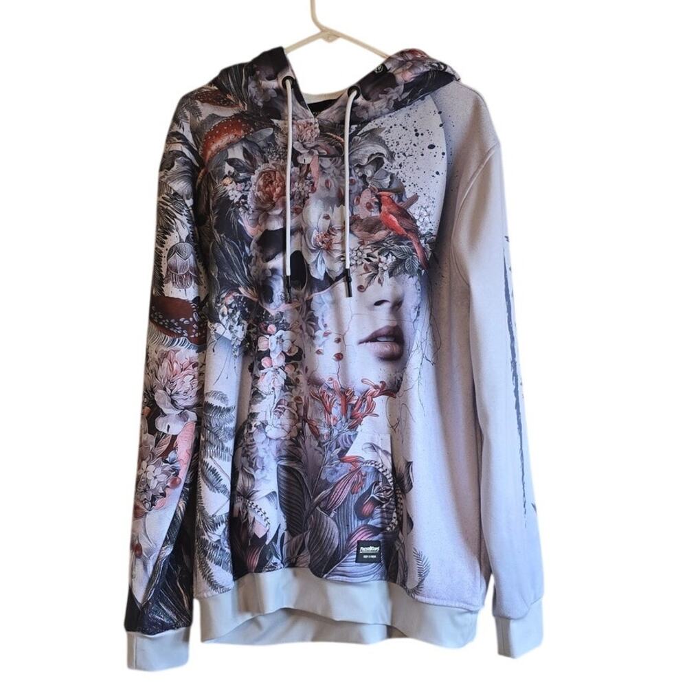 Freshhoods gothic print hoodie size XL